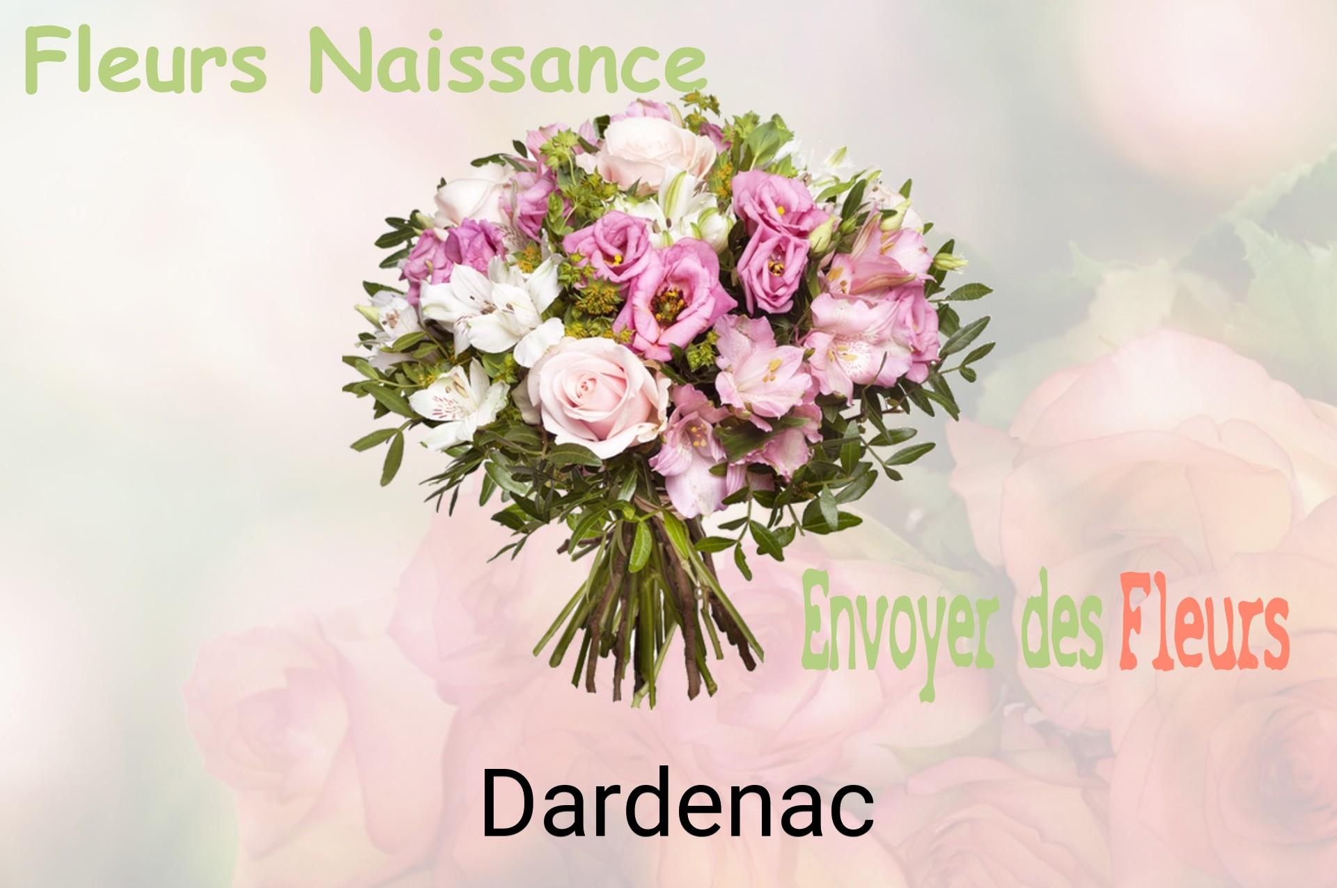 Bouquet de fleurs de naissance livré à Dardenac